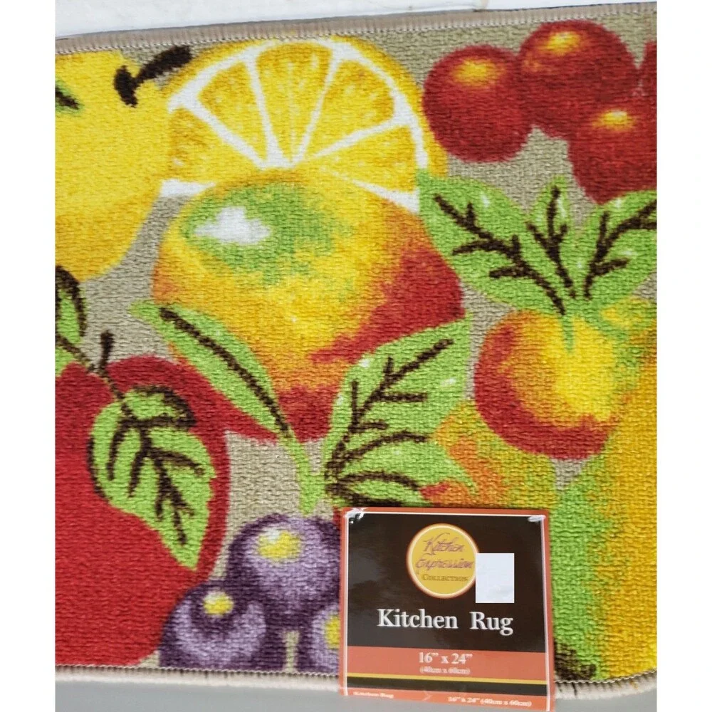 Printed Nylon Kitchen Rug (non skid latex back) (16